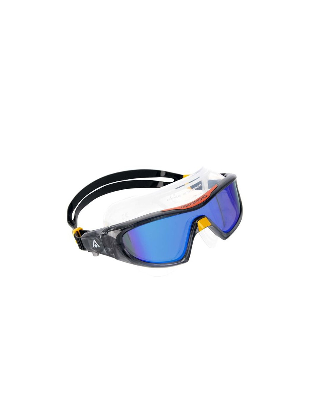 Gafas de Natación Aqua Sphere Vista Pro Dark Gray Orange Lenses Mirror Blue