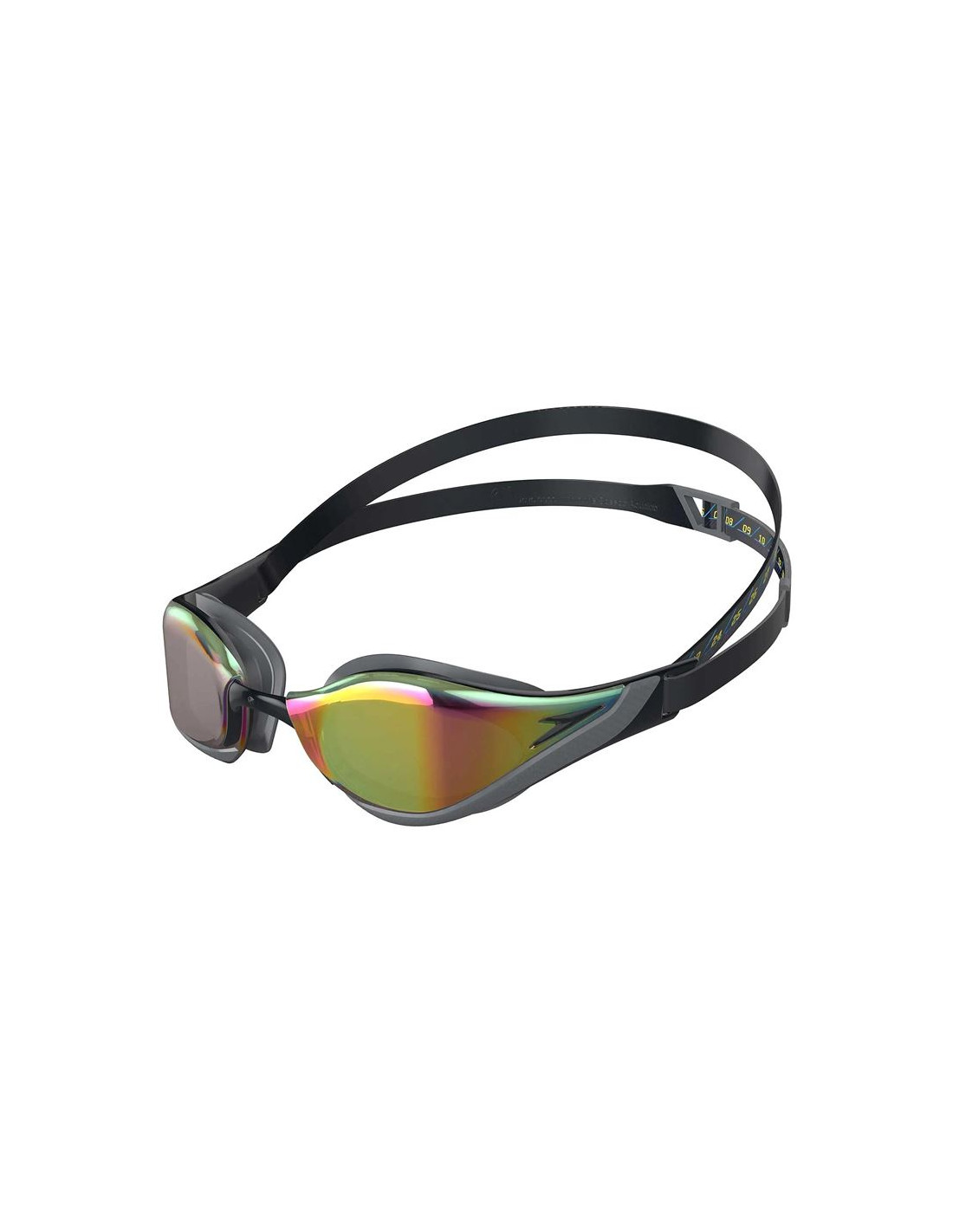 Gafas de Natación Speedo Fastskin Pure Focus Mirror Negro Amarillo