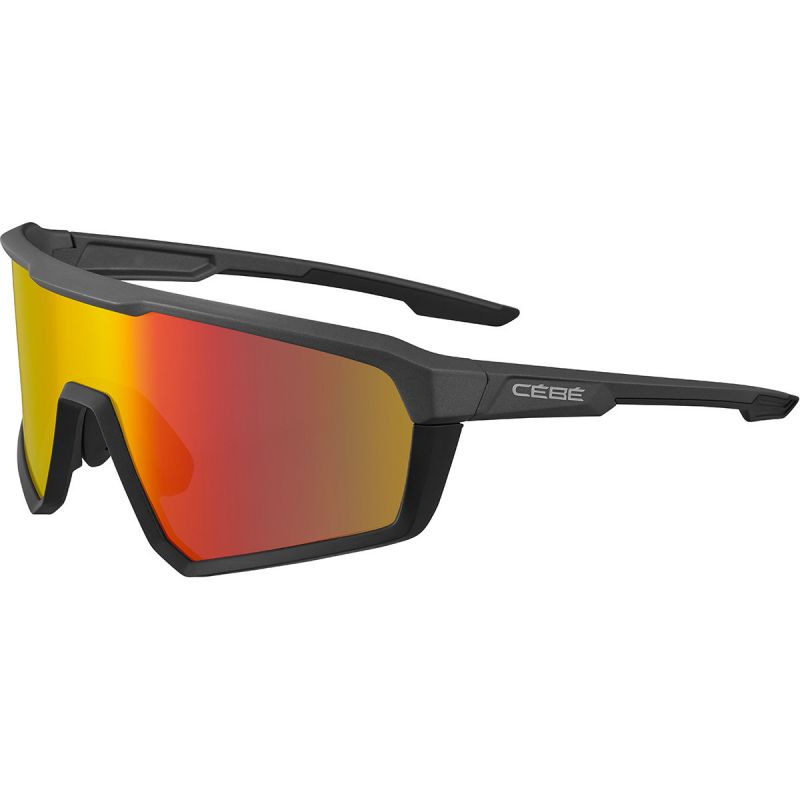 GAFAS DE SOL CéBé ASPHALT (NEGRO MATE GUNMETAL  ZONA GRIS ROJO CAT 3) HOMBRES
