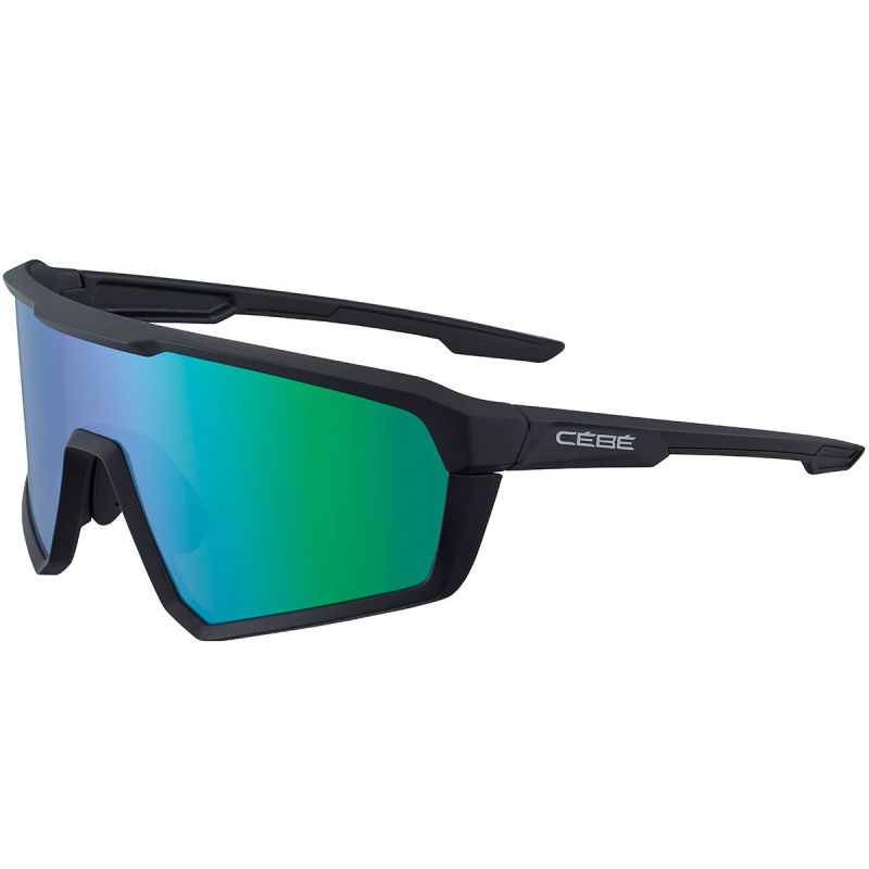 GAFAS DE SOL CéBé ASPHALT (NEGRO MATE  ZONA GRIS VERDE CAT 3) HOMBRES
