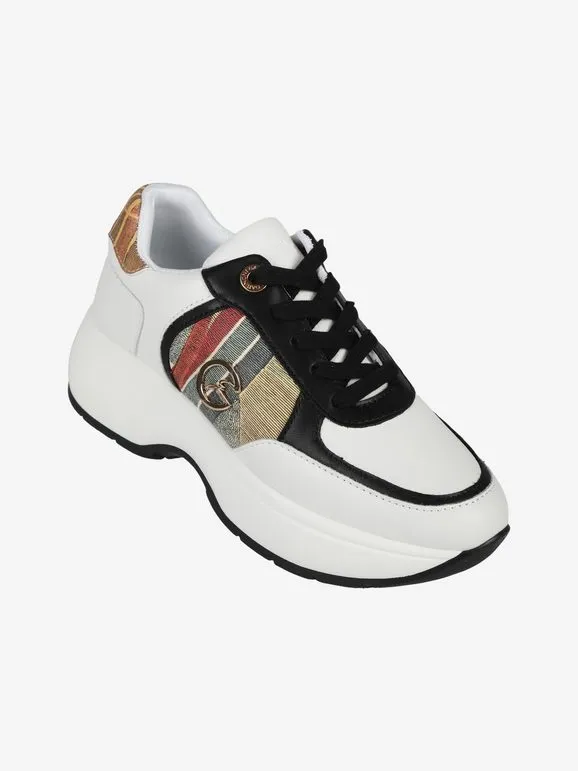 Gattinoni Zapatillas de mujer con cordones y plataforma.