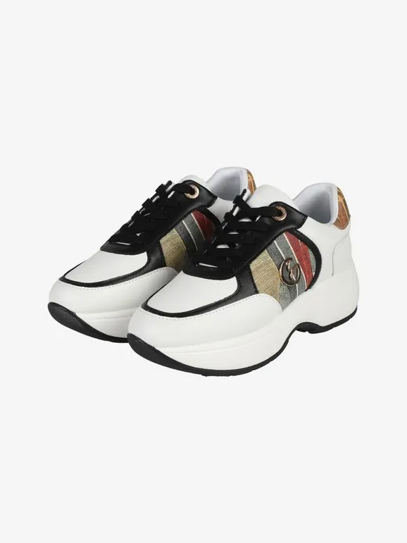 Gattinoni Zapatillas de mujer con cordones y plataforma.