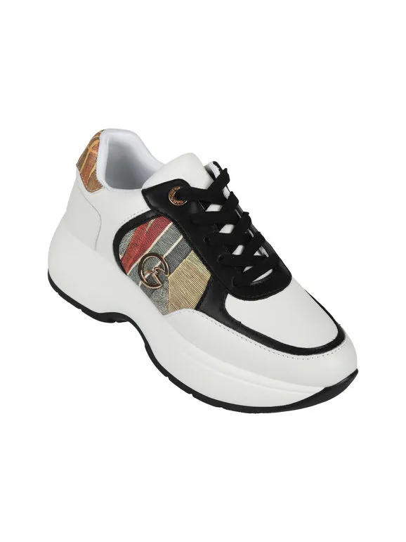 Gattinoni Zapatillas de mujer con cordones y plataforma.