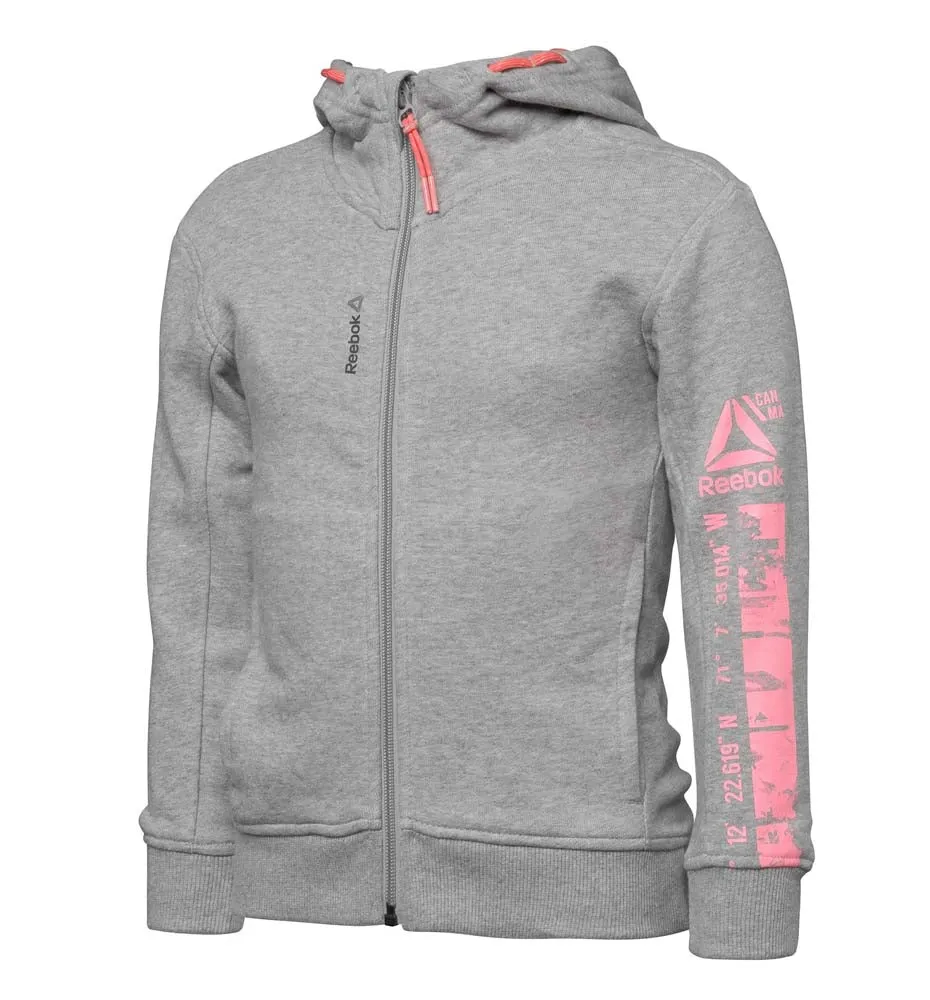 Hoodie Sudadera Capucha Fitness_Nio_REEBOK G Wor Fz Ft Hdy