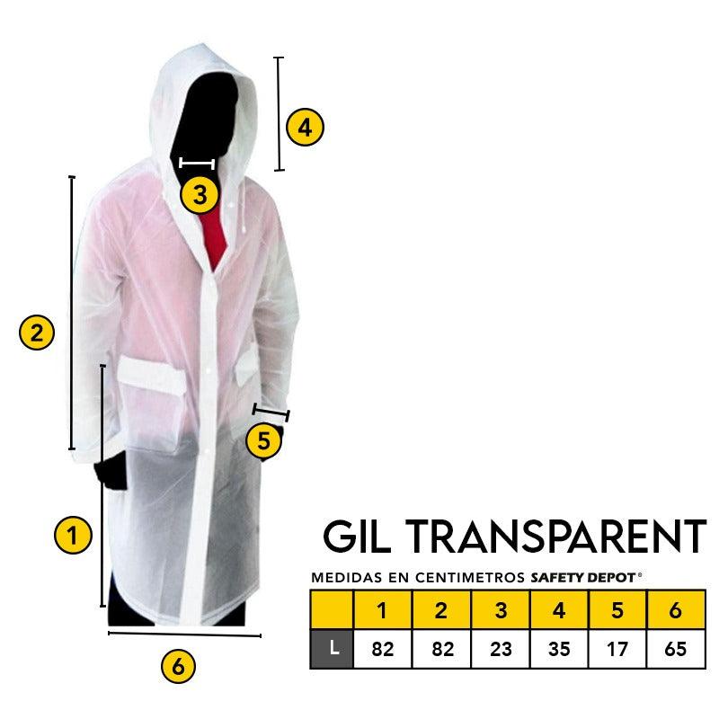 IMPERMEABLE MOD. GIL TRANSPARENTL MARCA LICA