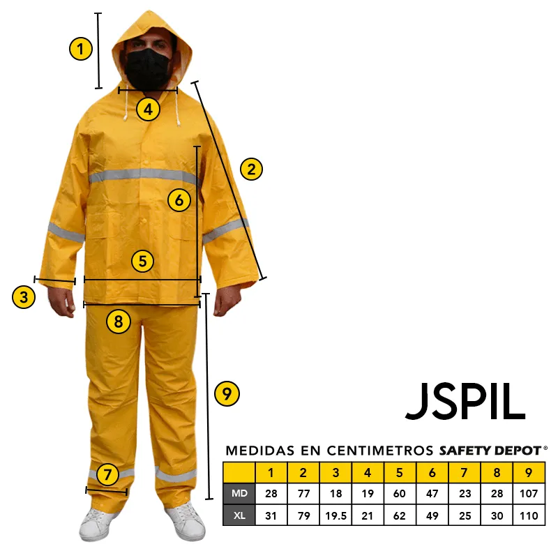 Impermeable reflejante Mod. JSPIL Marca LICA