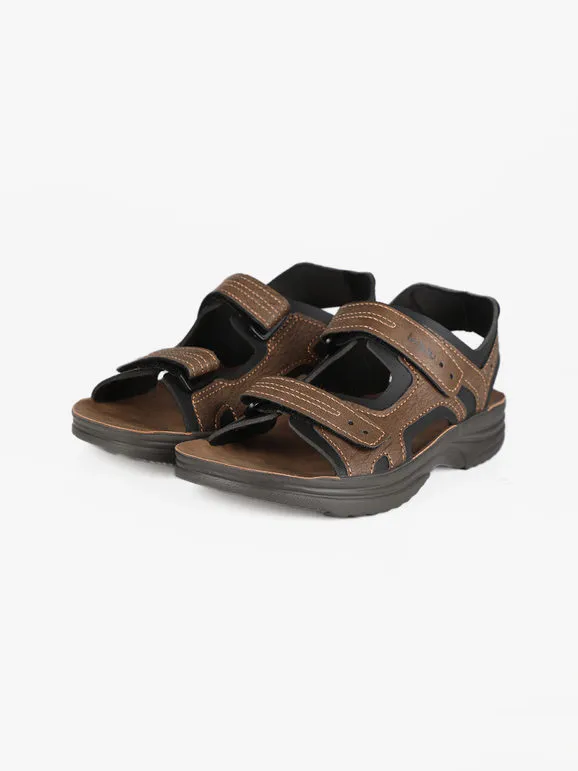 Inblu Sandalias de hombre con tiras de velcro.
