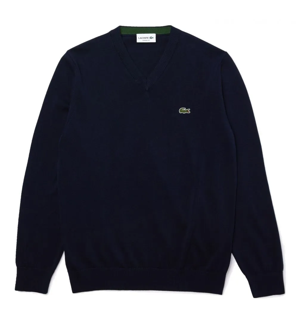 Jersey Lacoste en algodón ecológico con cuello de pico