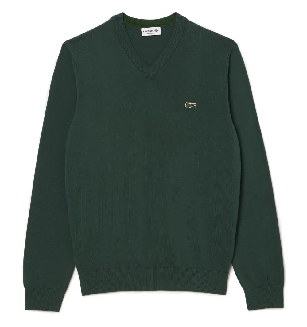 Jersey Lacoste en algodón ecológico con cuello de pico