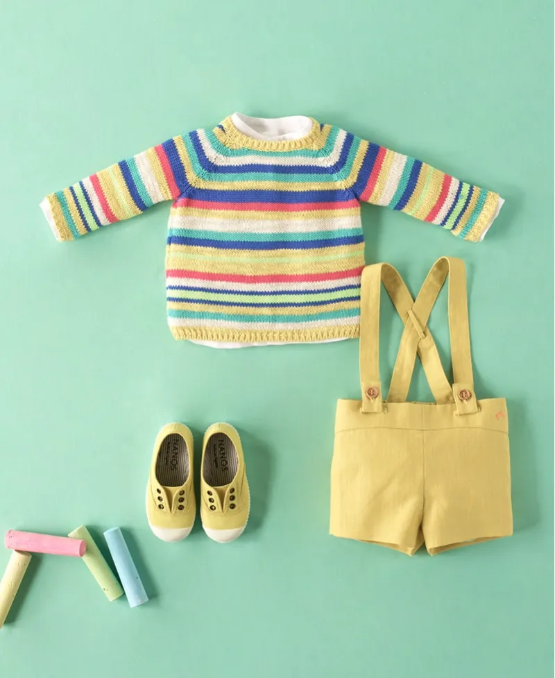 Jersey Punto Amarillo Bebé Niño NANOS Rayas