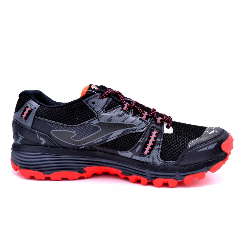 Joma Shock Men negro rojo | Zapatilla de trail para hombre
