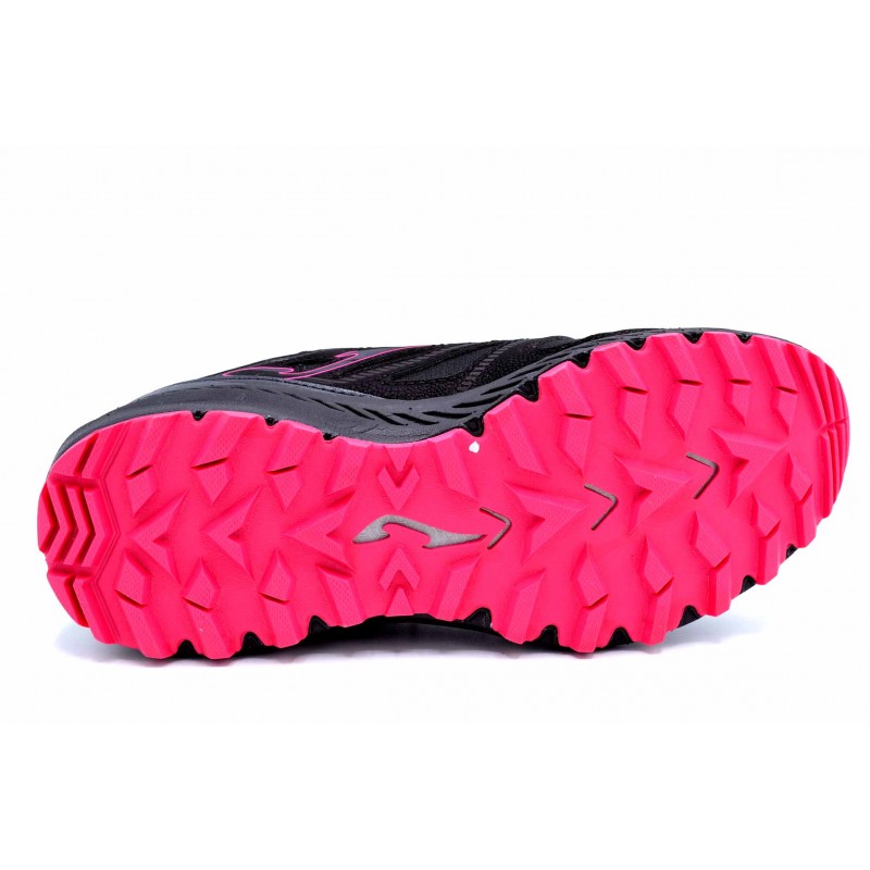 Joma Vora lady Aislatex negro rosa | Zapatilla de trail impermeable
