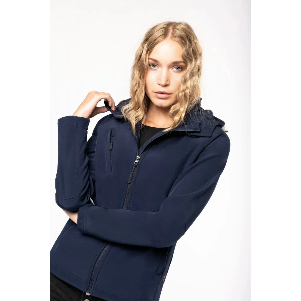 K414CHAQUETA SOFTSHELL CON CHAQUETA EXTRAÍBLE MUJER