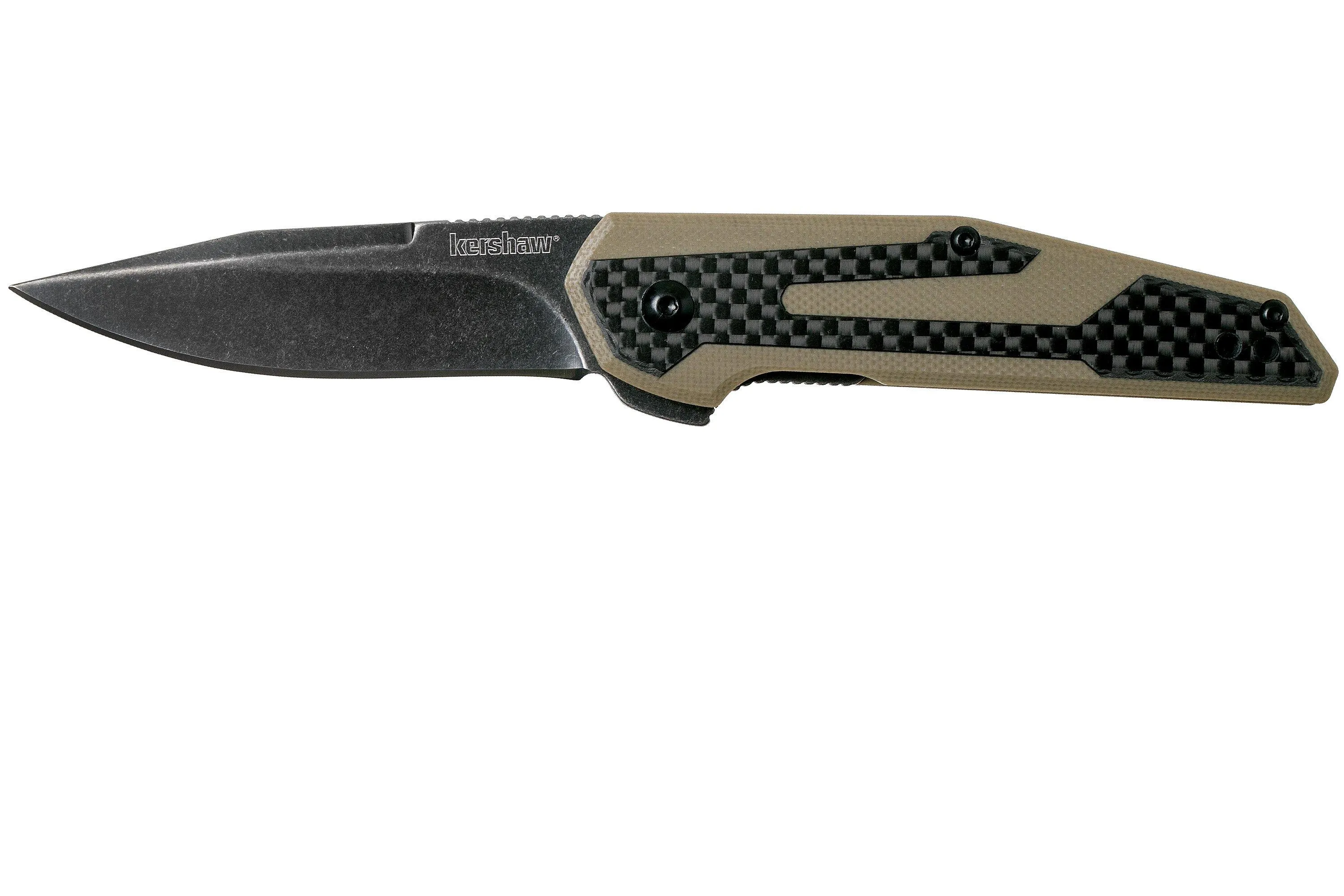 Kershaw Fraxion 1160TANBW navaja tan blackwash, Jens Anso design