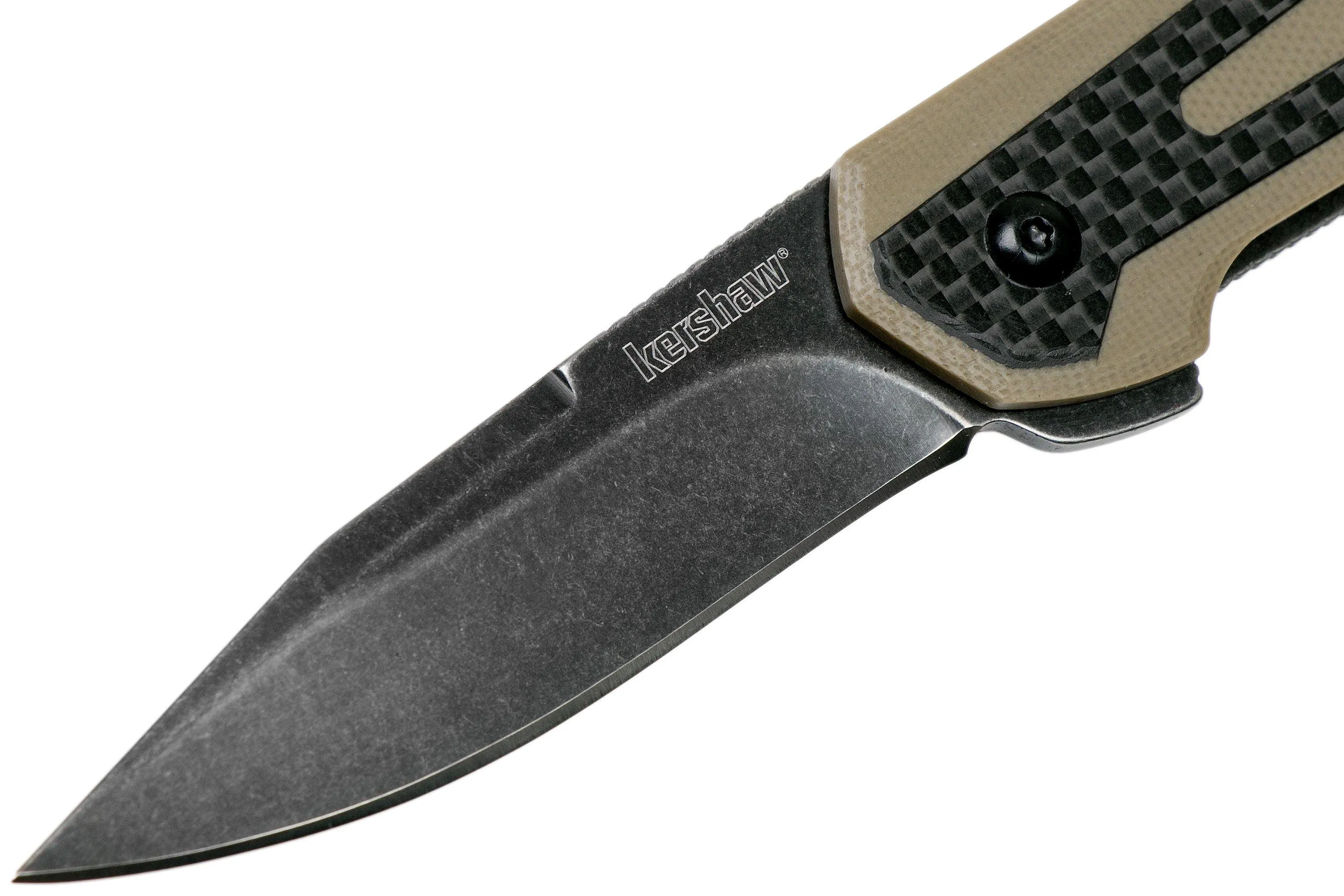 Kershaw Fraxion 1160TANBW navaja tan blackwash, Jens Anso design