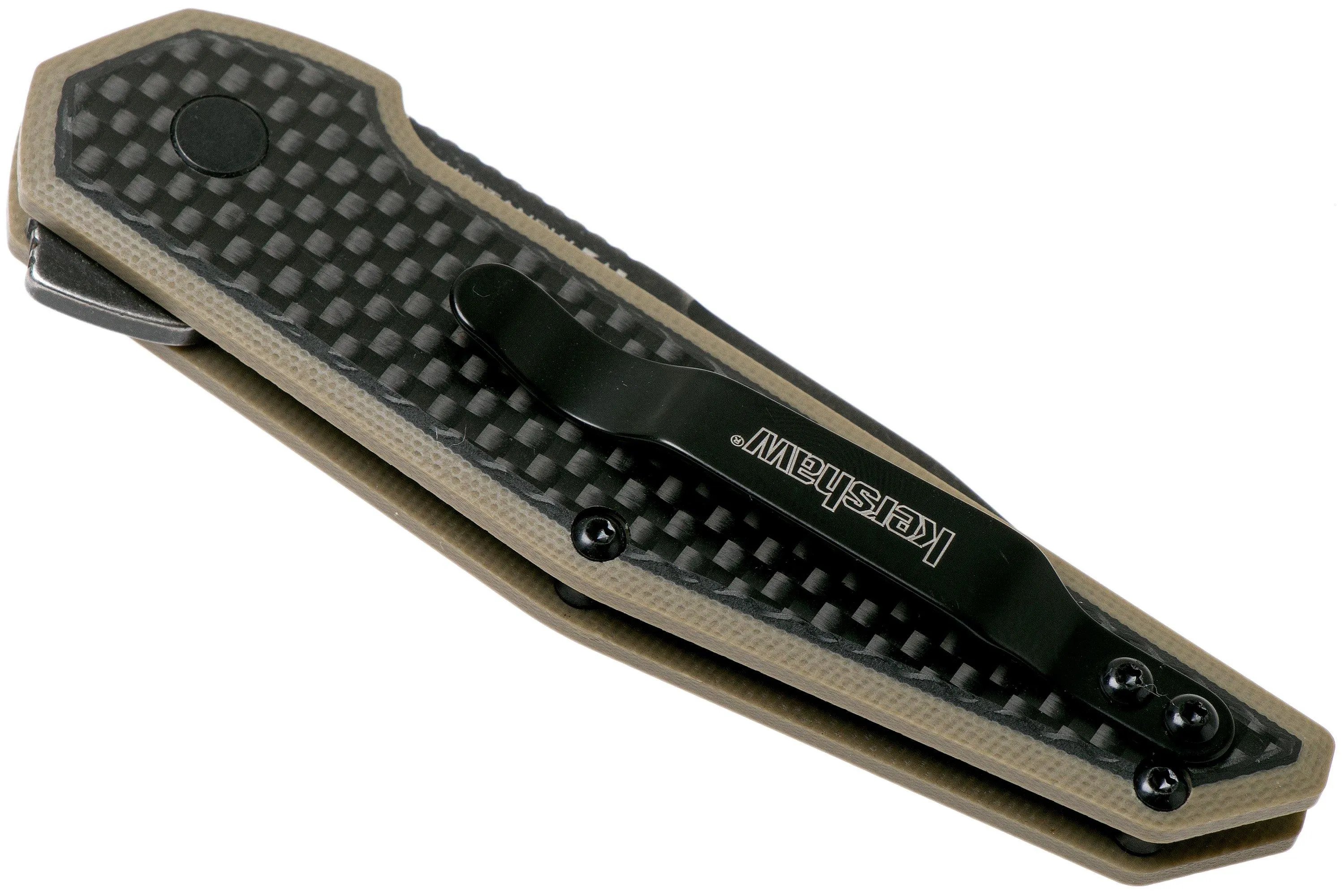 Kershaw Fraxion 1160TANBW navaja tan blackwash, Jens Anso design