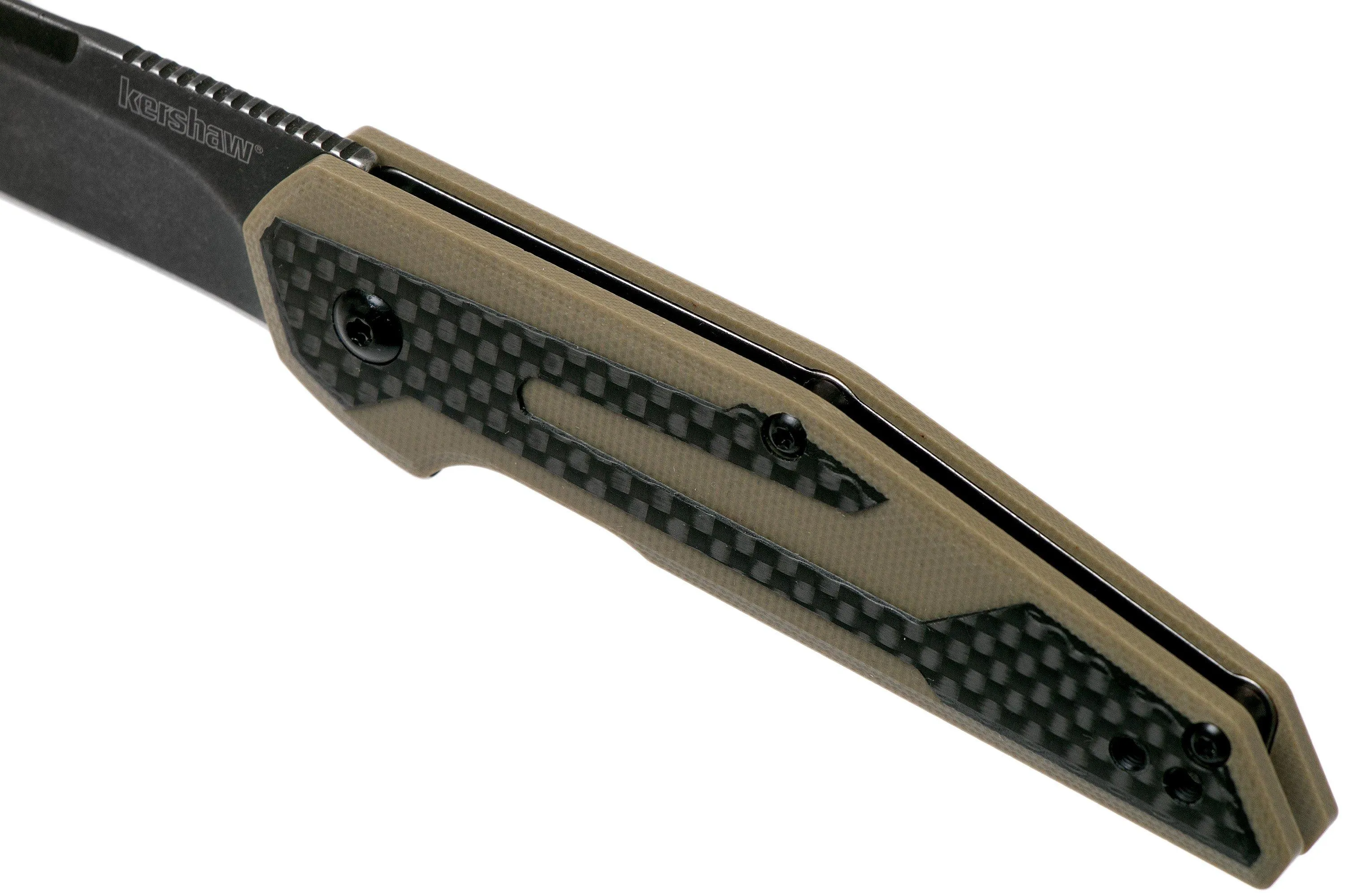 Kershaw Fraxion 1160TANBW navaja tan blackwash, Jens Anso design