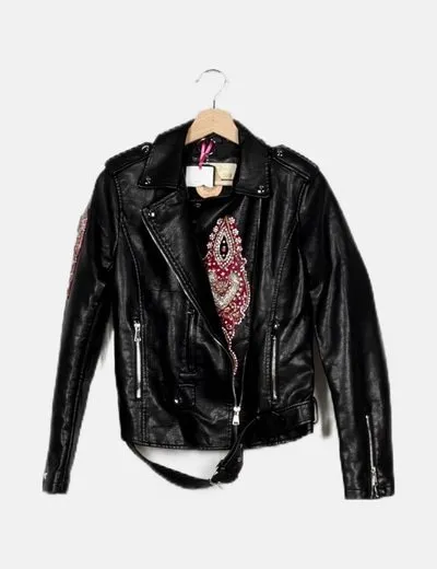 Lakshmi Soul Cazadora biker pedrería
