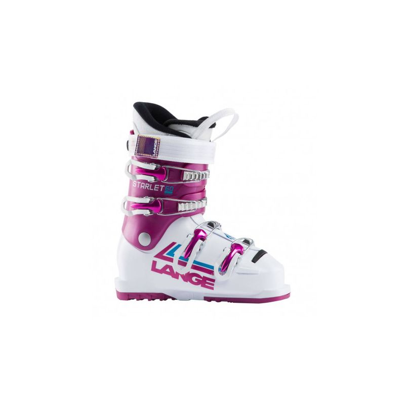 Lange Starlet 60 (blanco/rosa estrella) botas esquí niño