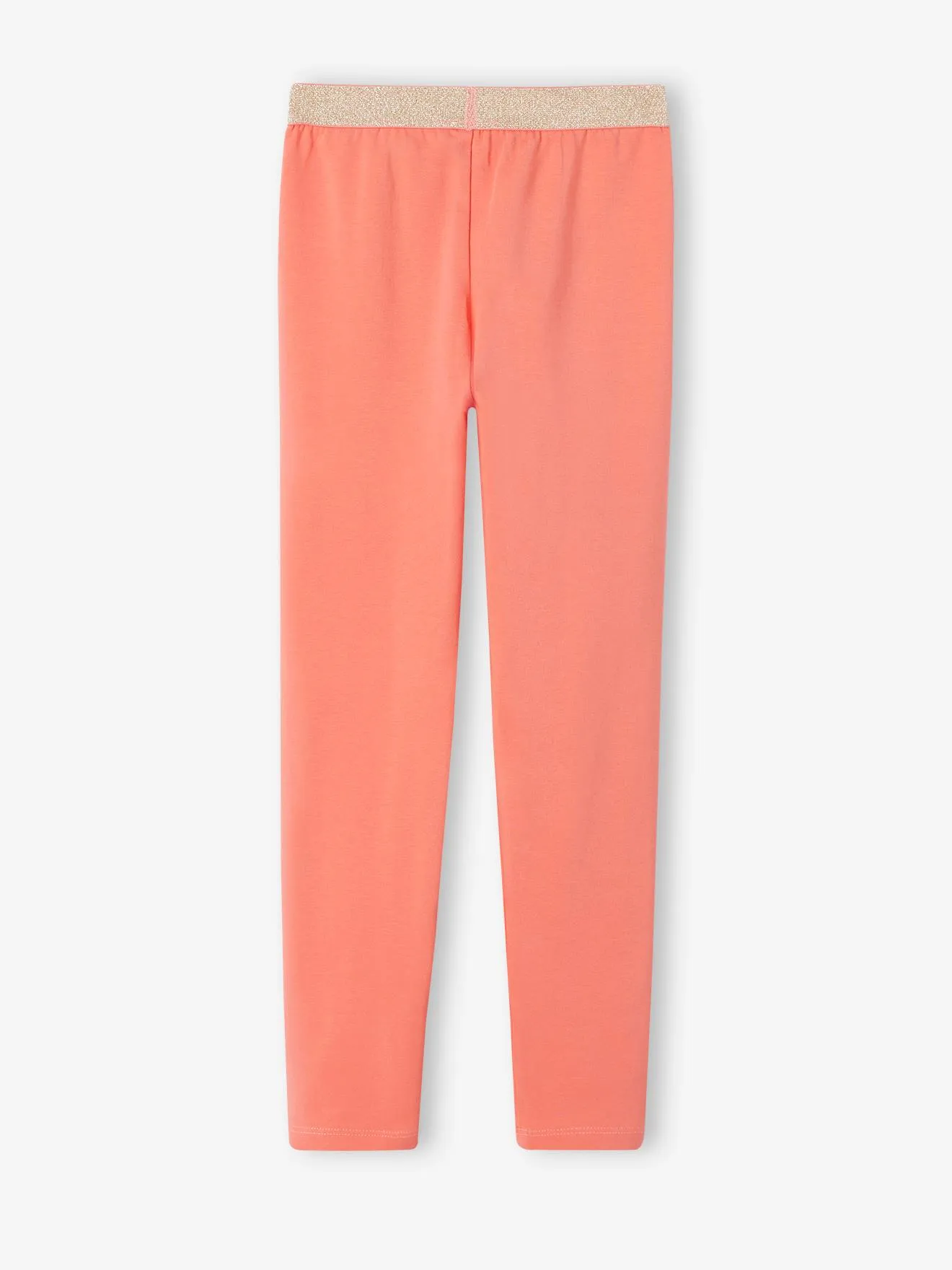 Leggings lisos elásticos e irisados, para niña