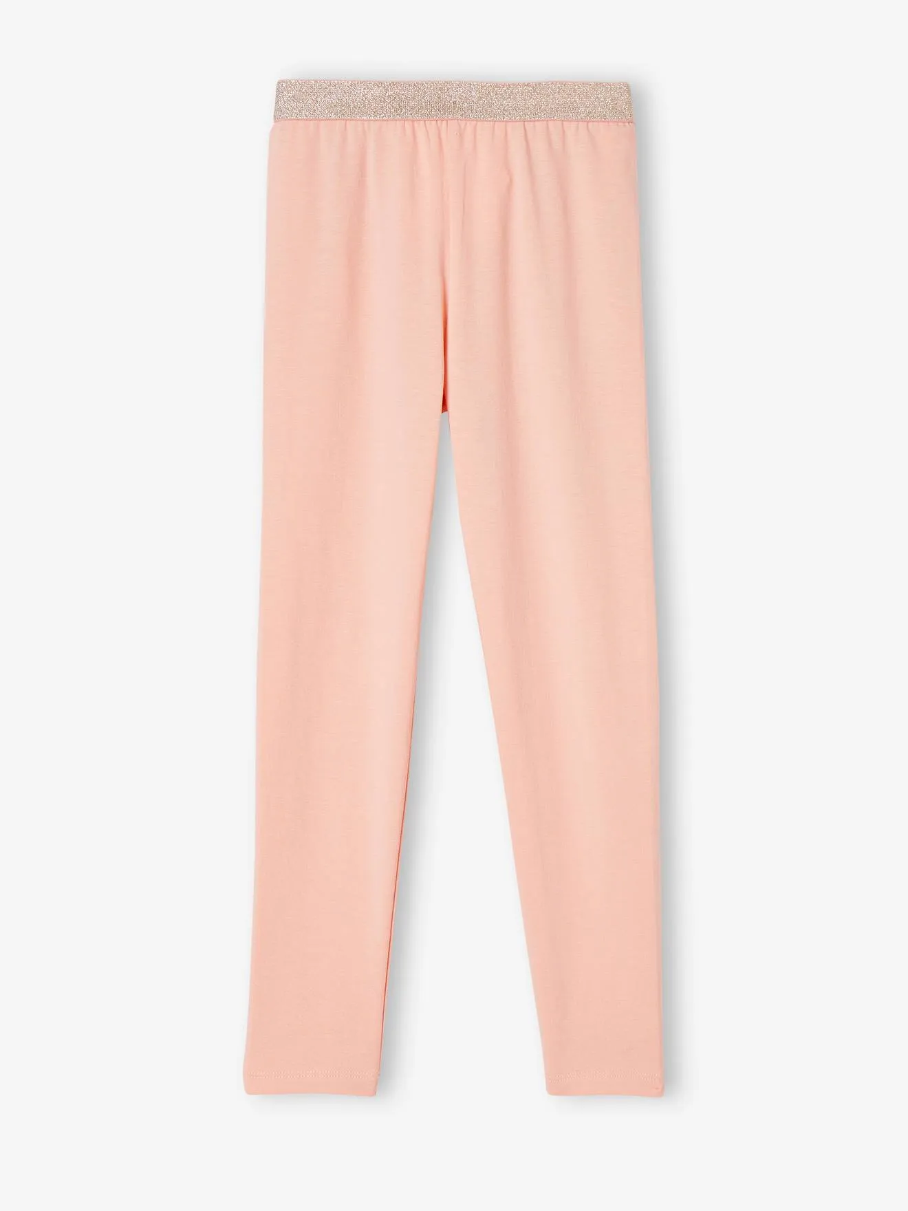 Leggings lisos elásticos e irisados, para niña