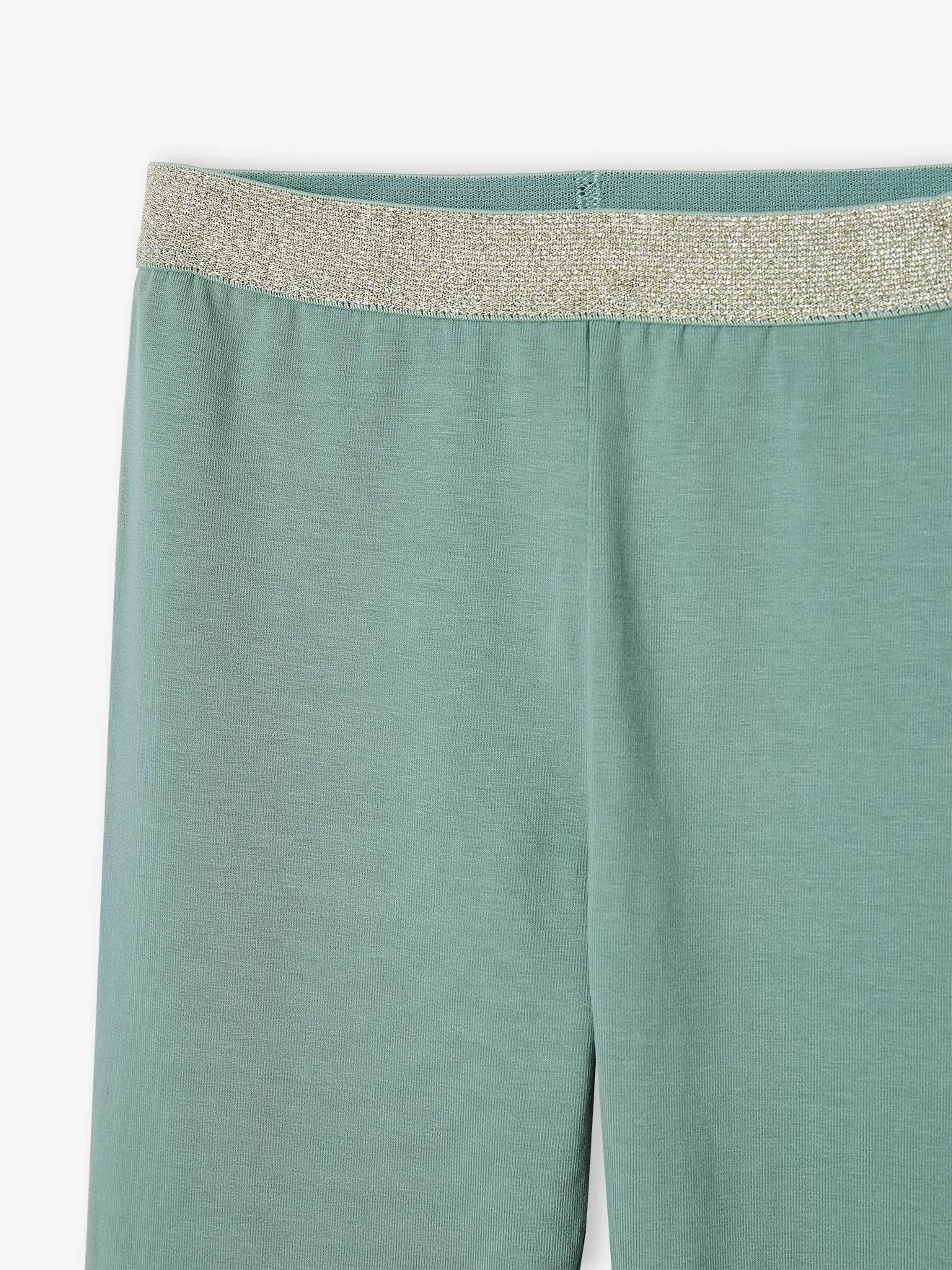 Leggings lisos elásticos e irisados, para niña
