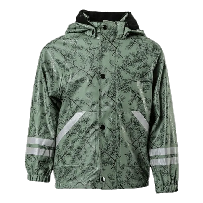 LINDBERG NORDSKOG FLEECELINED RAIN SET GREEN