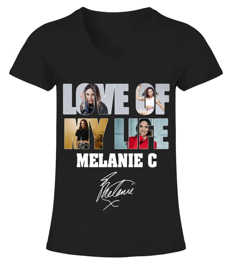 LOVE OF MY LIFE  MELANIE C CAMISETA CUELLO PICO MUJER