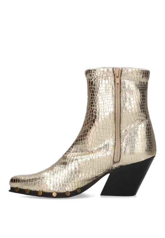LUNA TREND M3750A Oro BOTIN CAMPERO Tacón alto