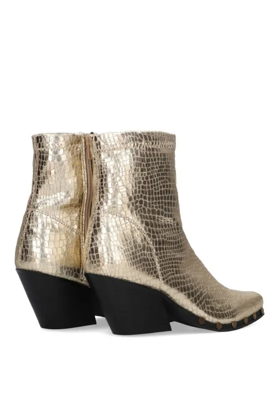 LUNA TREND M3750A Oro BOTIN CAMPERO Tacón alto