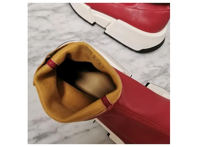 Maison Martin Margiela zapatillas altas MM6 plataforma Roja 