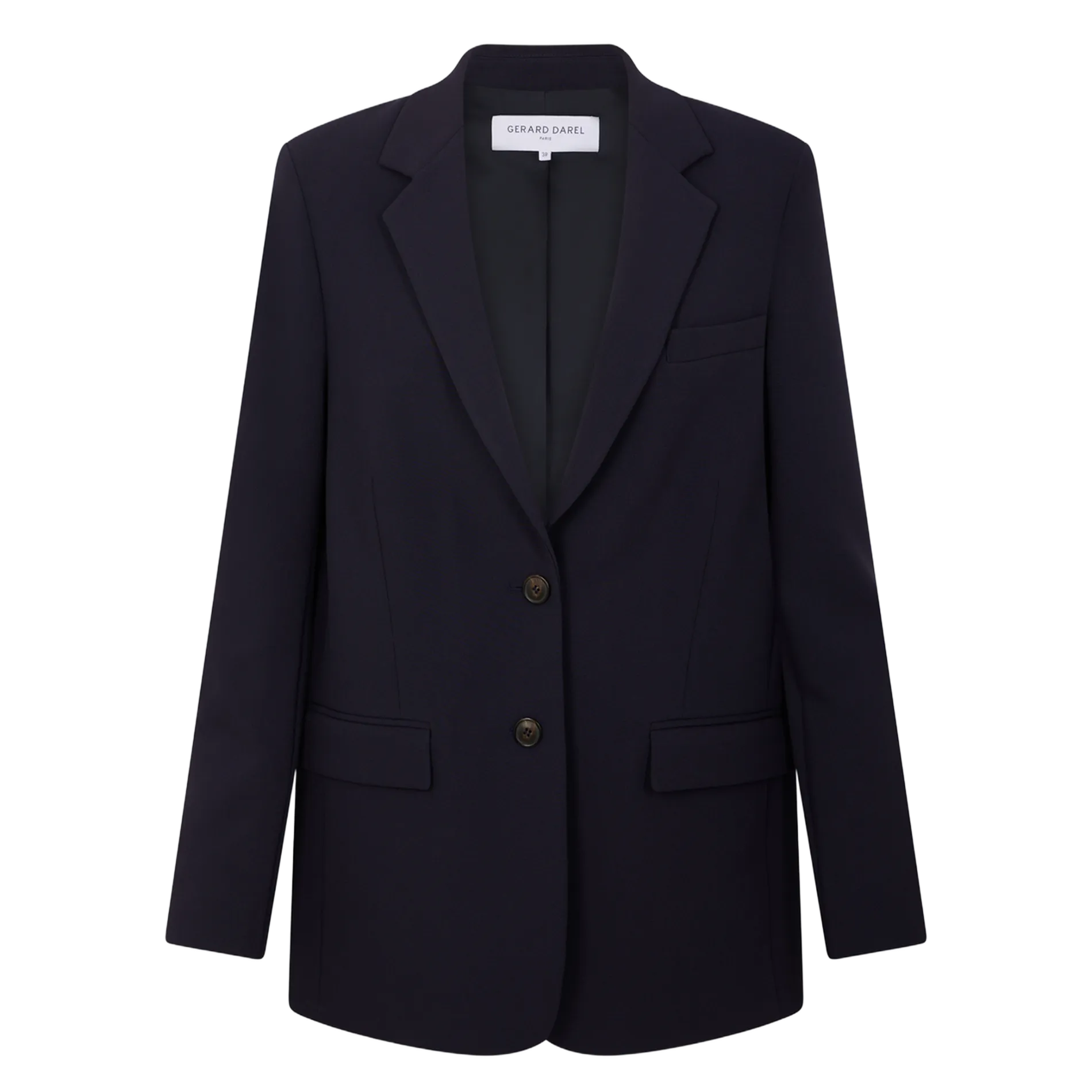 MALAK  CHAQUETA RECTA DE SASTRE EN AZUL