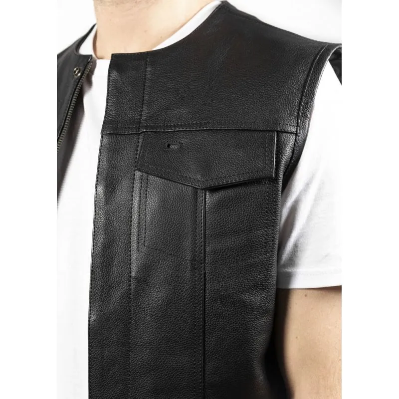MC OUTLAW CHAQUETA DE MOTO DE CUERO SIN MANGAS  JOHN DOE