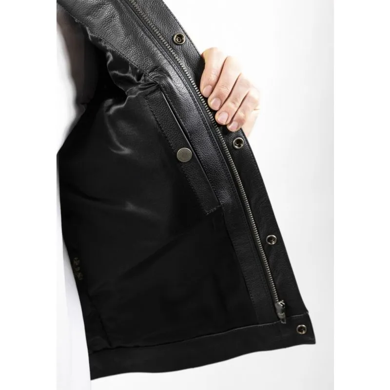 MC OUTLAW CHAQUETA DE MOTO DE CUERO SIN MANGAS  JOHN DOE