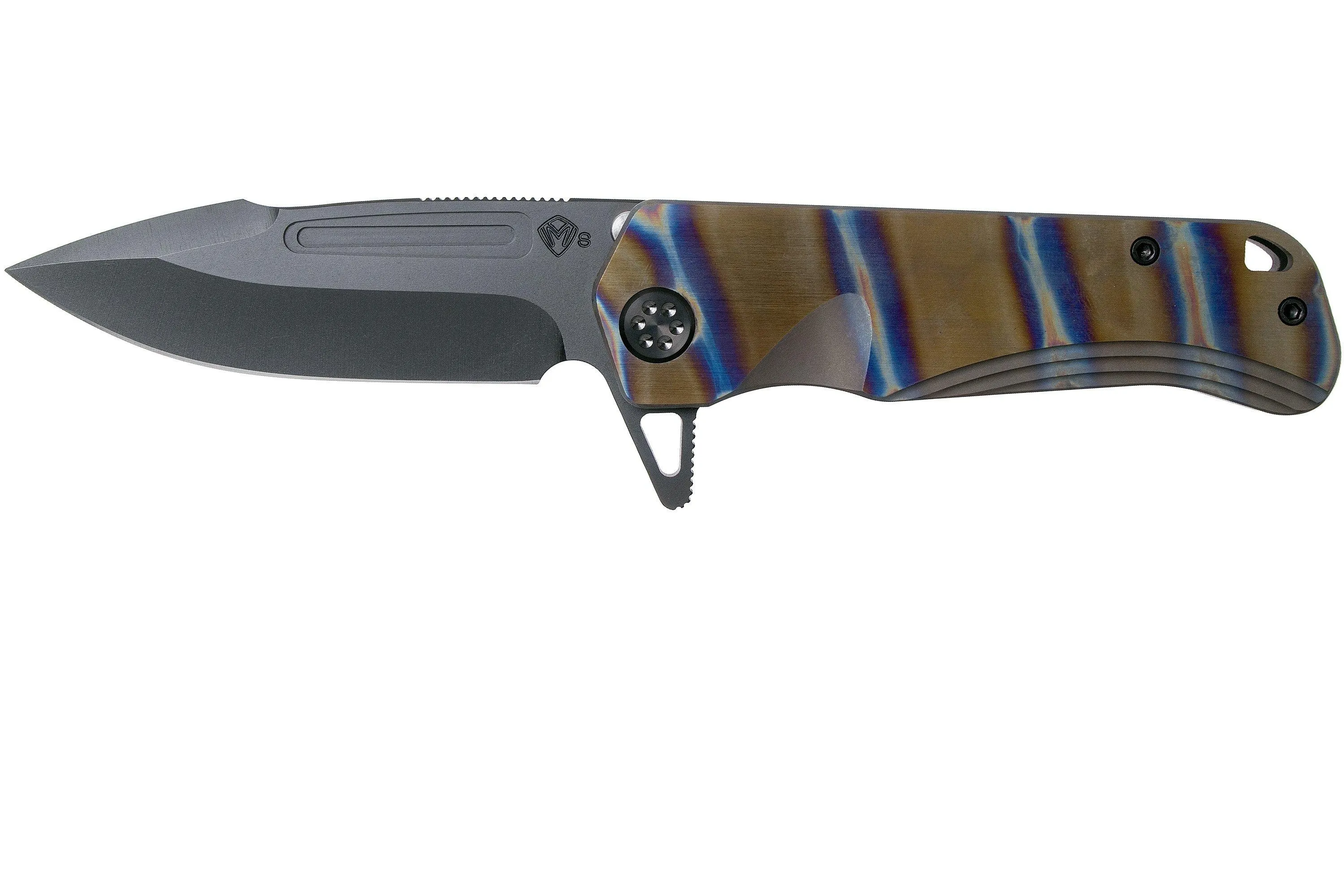 Medford Proxima PVD S35VN, Faced Flamed Bronze handles, navaja