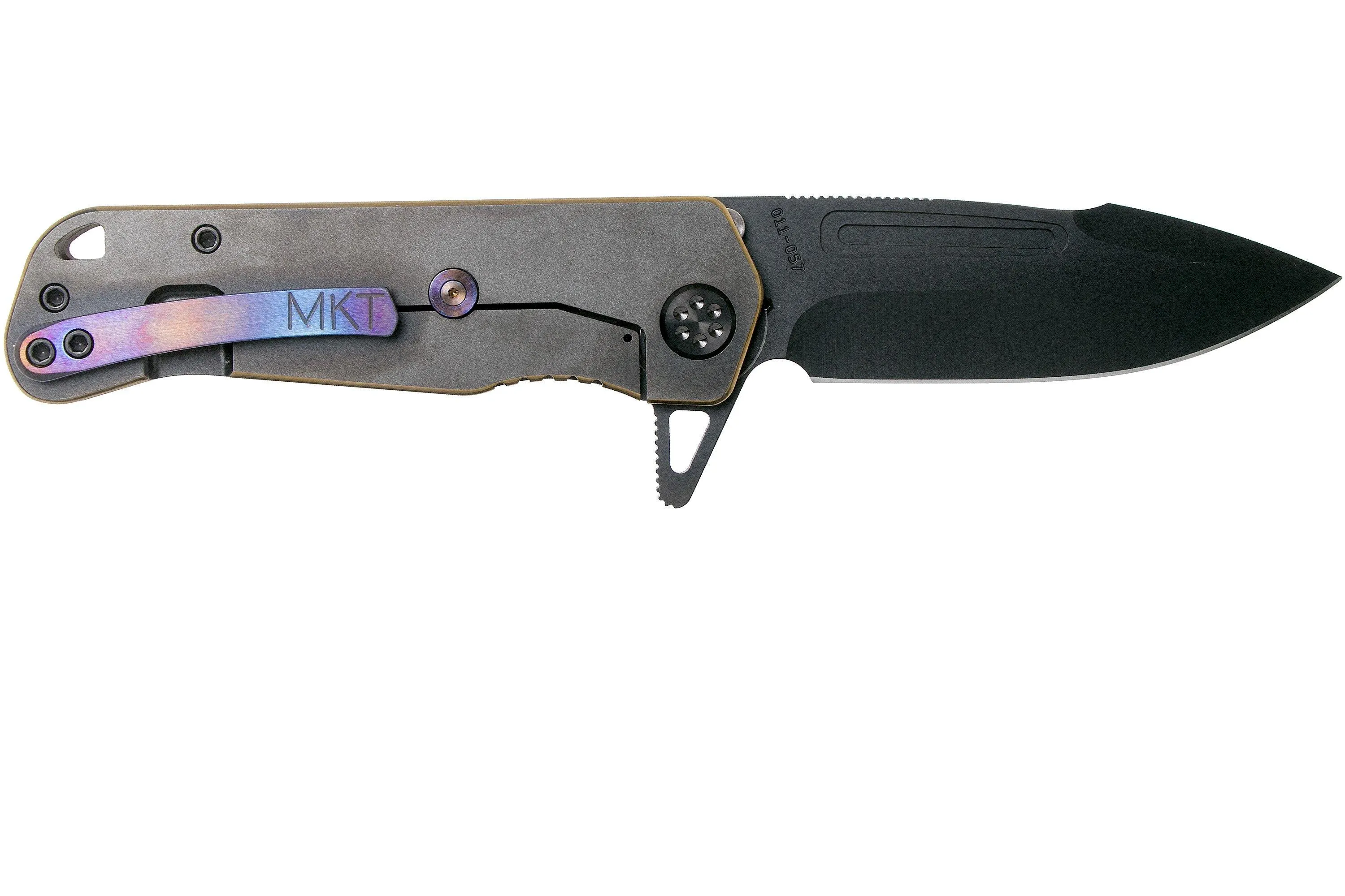 Medford Proxima PVD S35VN, Faced Flamed Bronze handles, navaja