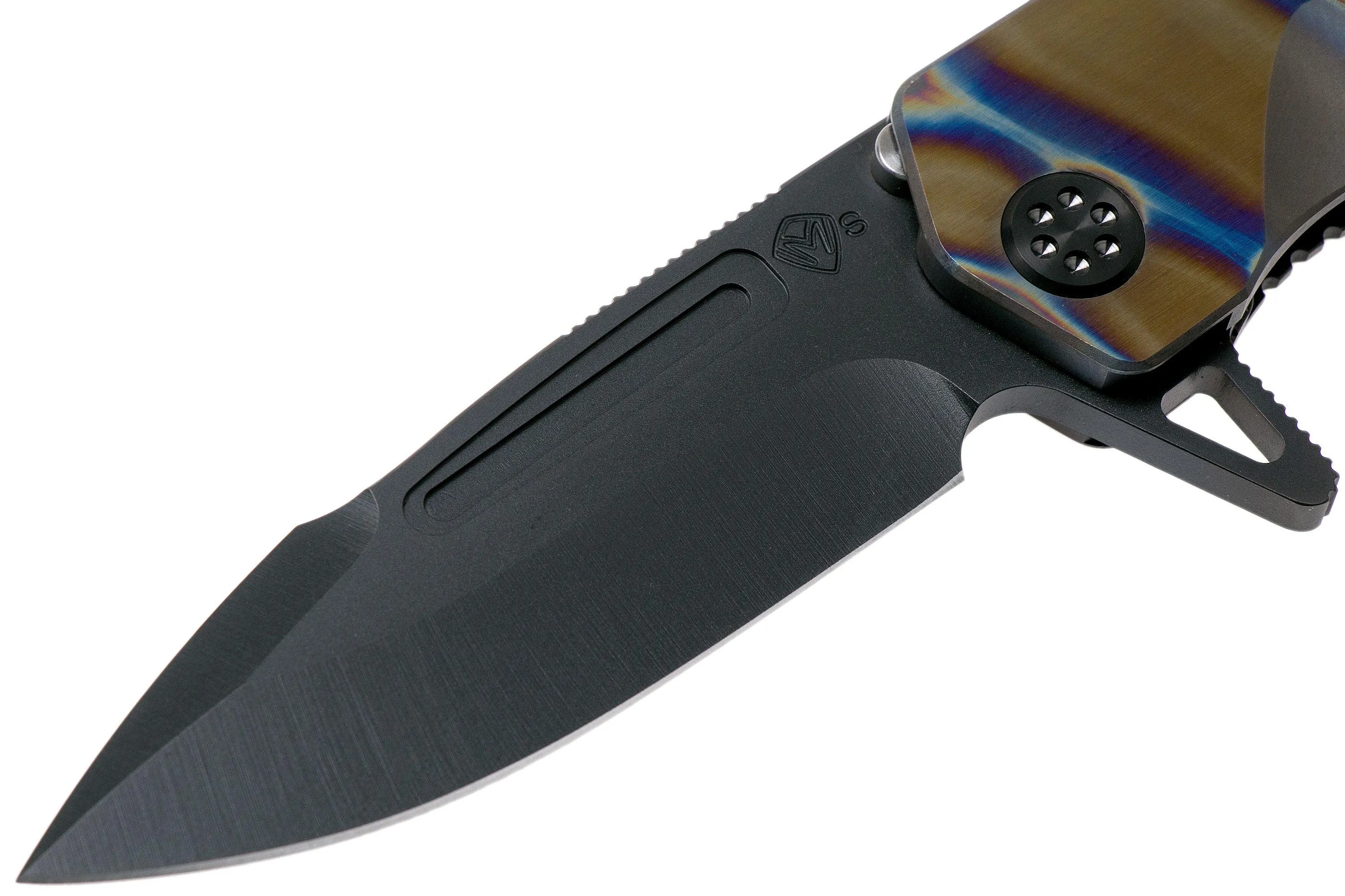 Medford Proxima PVD S35VN, Faced Flamed Bronze handles, navaja