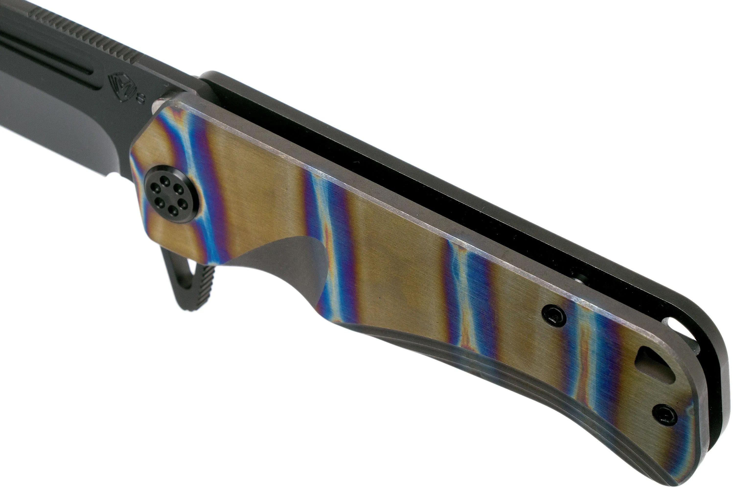Medford Proxima PVD S35VN, Faced Flamed Bronze handles, navaja
