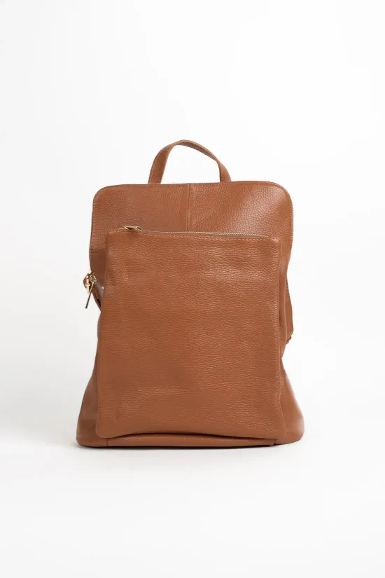 MOCHILA DE PIEL KELTSE  CAMEL