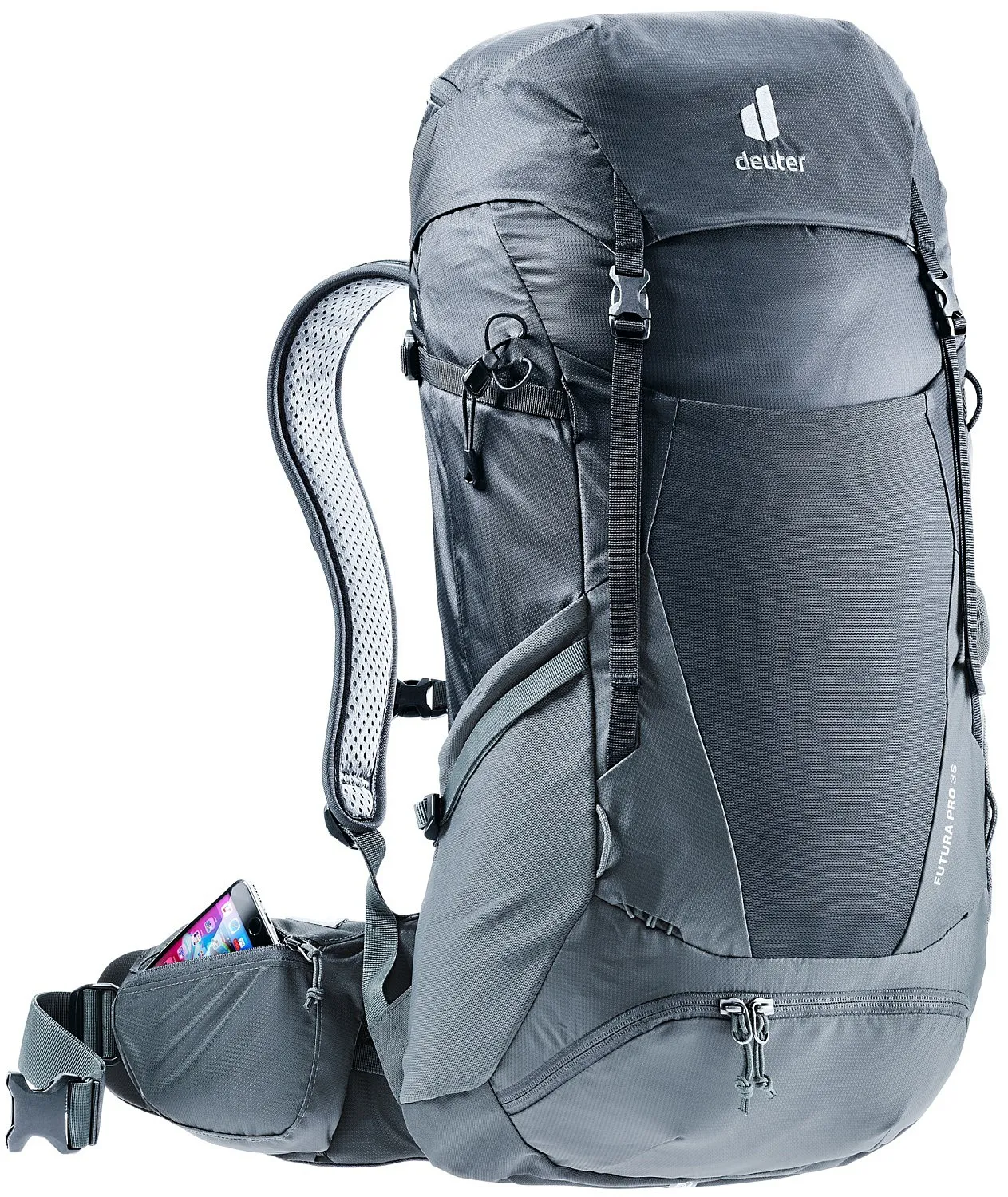 MOCHILA DEUTER FUTURA PRO 36  BLACK/GRAPHITE