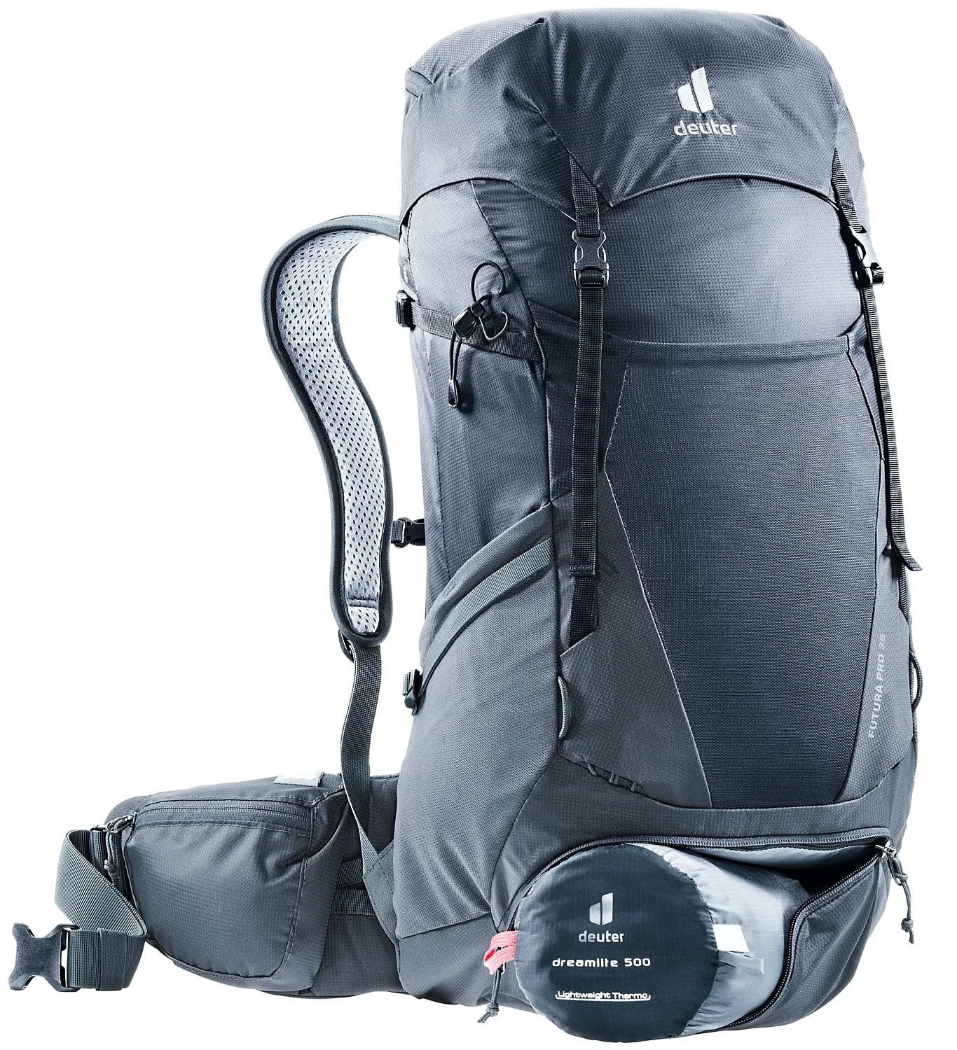 MOCHILA DEUTER FUTURA PRO 36  BLACK/GRAPHITE