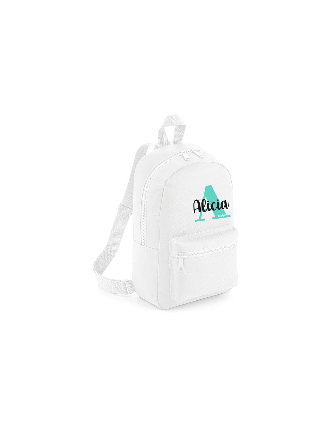 Mochila Mediana Nylon personalizada menta de Mi Pipo