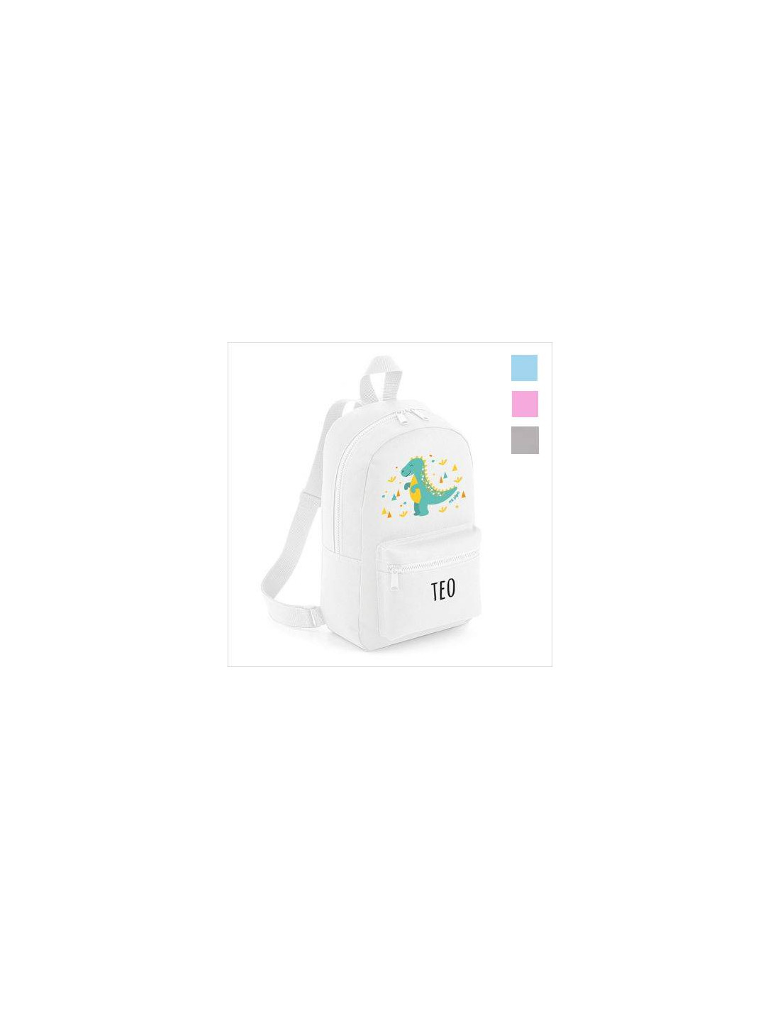 Mochila Medium Dinosaurio personalizada Mi Pipo