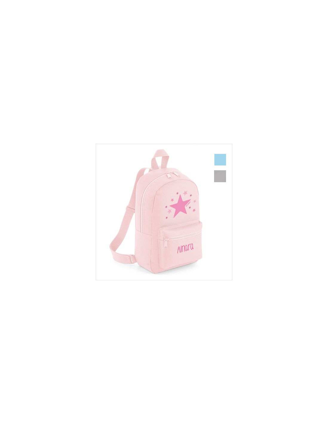 Mochila Medium Estrella Rosa personalizada Mi Pipo