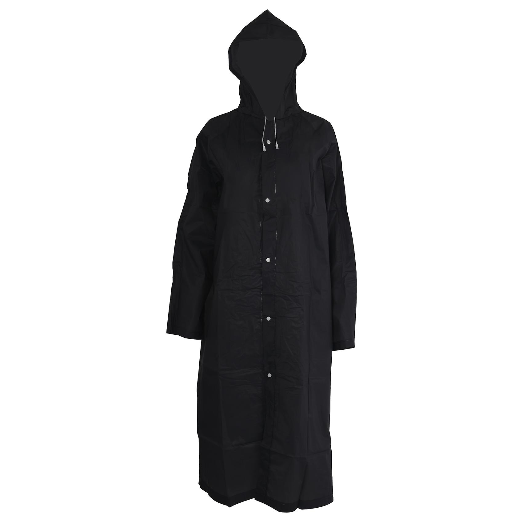 Moda Eva Impermeable Impermeable Impermeable Impermeable Camping Impermeable Impermeable Negro