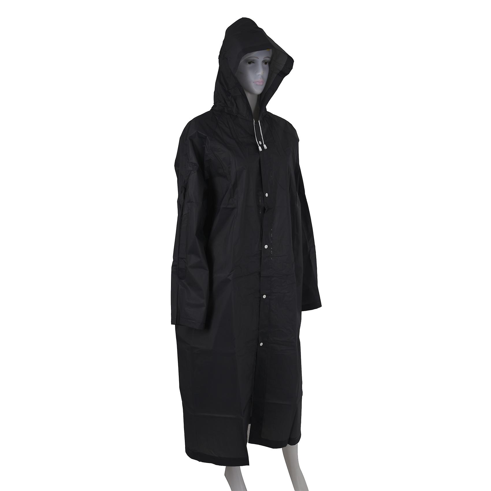 Moda Eva Impermeable Impermeable Impermeable Impermeable Camping Impermeable Impermeable Negro