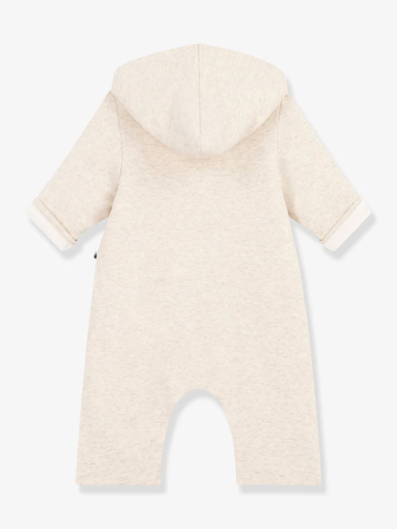MONO LARGO GUATEADO DE ALGODóN CON CAPUCHA PARA BEBé  PETIT BATEAU
