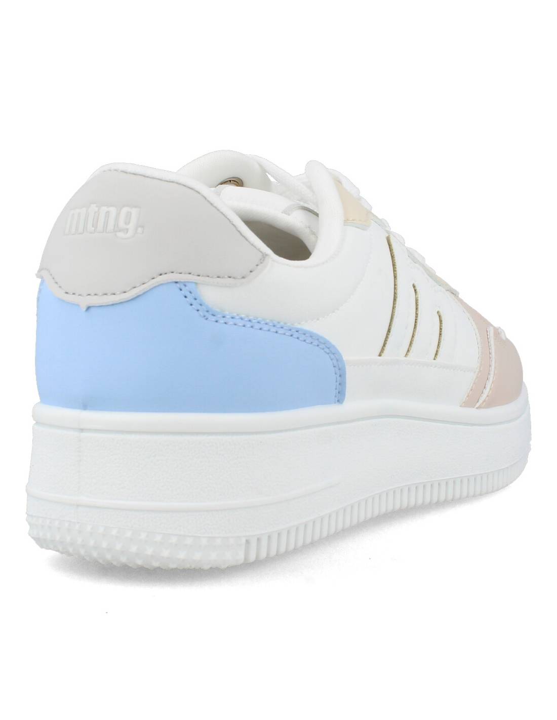 MUSTANG  ZAPATILLAS CASUAL NAPA LOSFO NUDE BLANCO