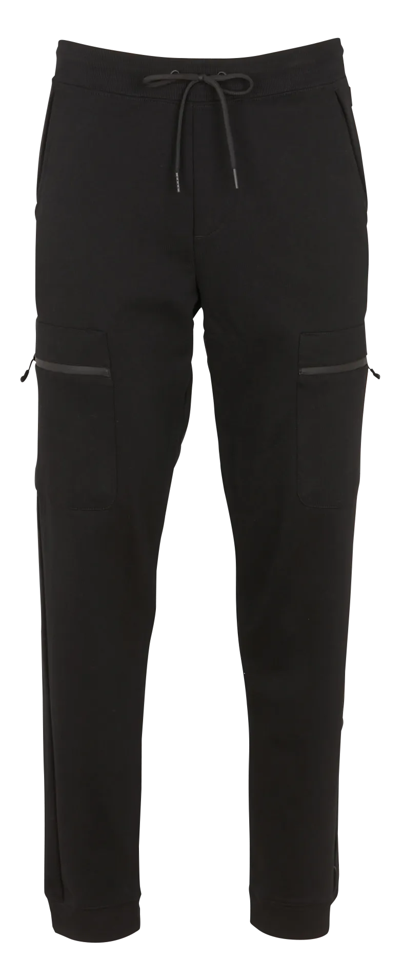 NEW MAN Pantalón de jogging recto de algodón en negro