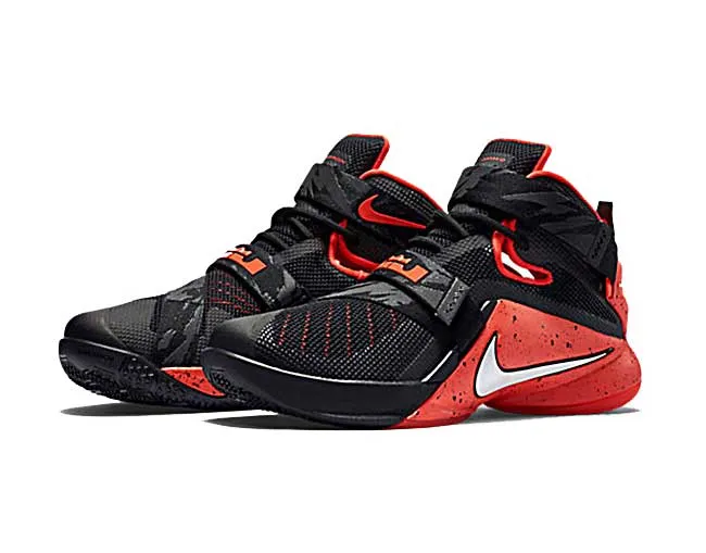 NIKE ZOOM LEBRON SOLDIER 9 PREMIUM "BRIGHT CRIMSON" (NEGRO/BLANCOBRIGHT CRIMSON)
